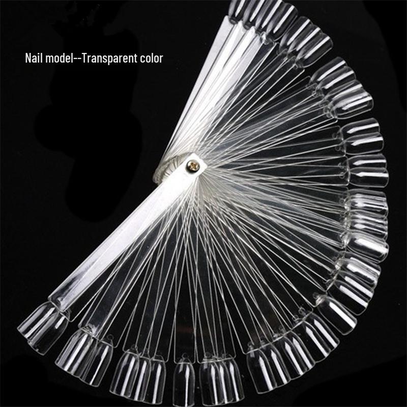 Инструменты для ногтей: Стенд для демонстрации цветов в форме веера, 50 штук