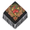 Women Printed Russian Scarf Fringed Square Scarves Babushka Handkerchief Head Wraps Travel Shawl