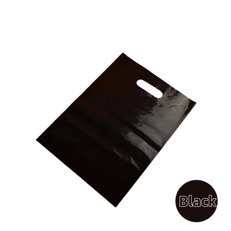 StoBag, 100 Pcs Customized Logo Multiple Color Shopping Bag With Handle Plastic Gift Bag (excluding printing fee)