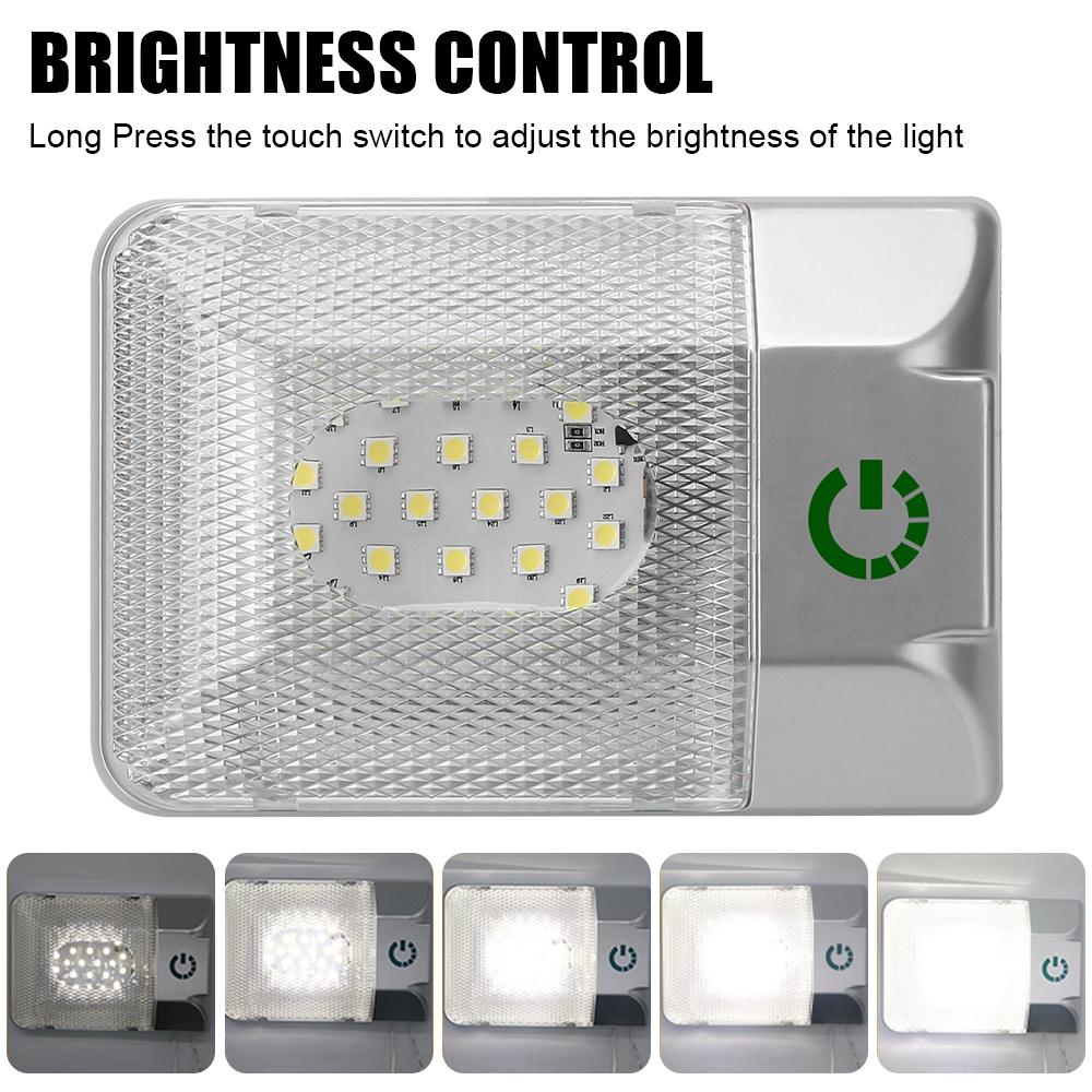 Светодиодная лампа для чтения, освещение салона автомобиля, потолочный купольный светильник, автоаксессуары 12 В для прицепа кемпера