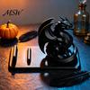 3D Printed Dragon Figurine Cell Phone Stand, Gothic Smart Innovative Holiday Gifts Holder, Universal Desktop Mobile Organizer for Home, Office Unique