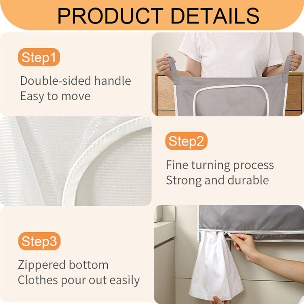 Wall Mounted Clothing Organizer Bag Hanging Hanging Laundry Basket Home Organization