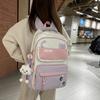 Cute Cat Backpack Female Junior High School Student Korean Version Large Capacity Computer Travel Backpack High School Student Schoolbag Tide