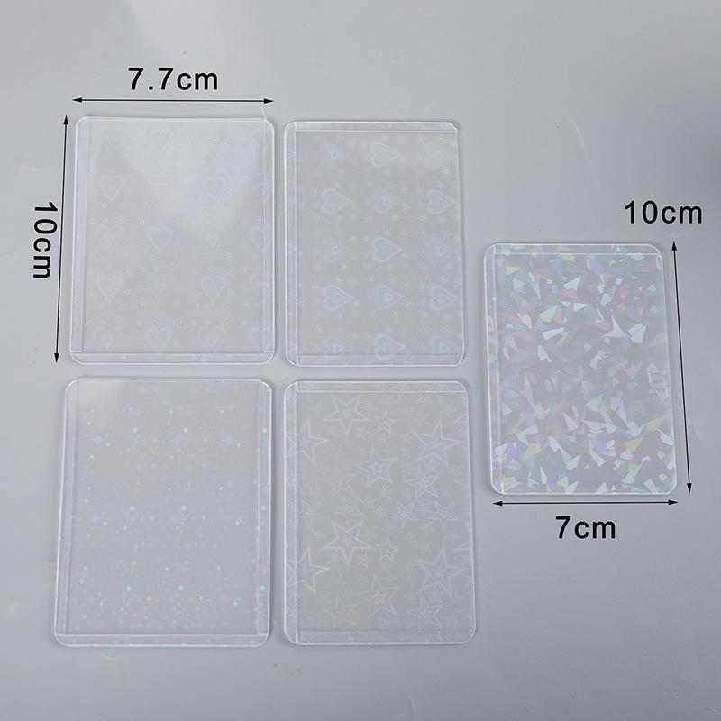 10 шт., звезда, любовь, сердце, Kpop, фотокарта с верхней загрузкой, рукава для фотокарточек, защитный чехол для фотокарточек с изображением идола