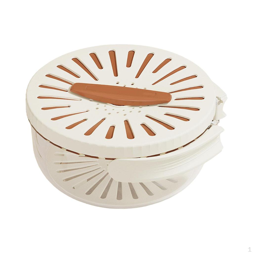 Drain Basket Food Storage Container Refrigerator Organizer Fruit Drainer Bowl Removable