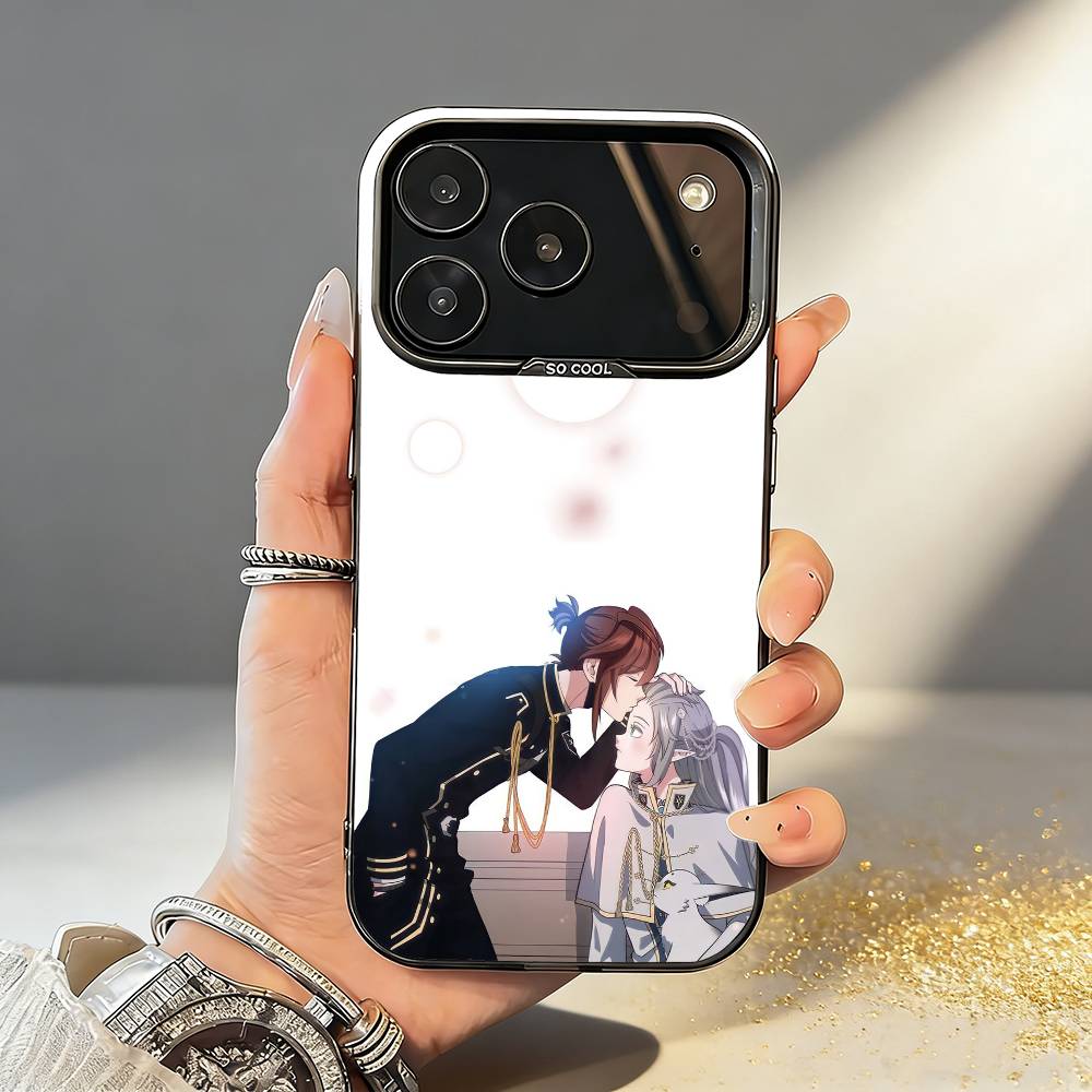 Чехол для телефона Аниме T-The B-Beginning After End Для iPhone17,16,15,14,13,12,11,Pro,MAX Серый Матовый Силиконовый Черный Чехол