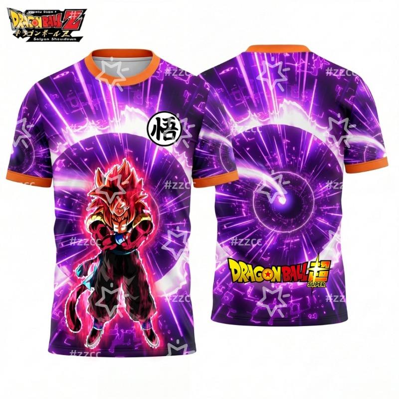 Футболка с принтом комикса Dragon Ball Футбольная майка Dragon Ball Спорт