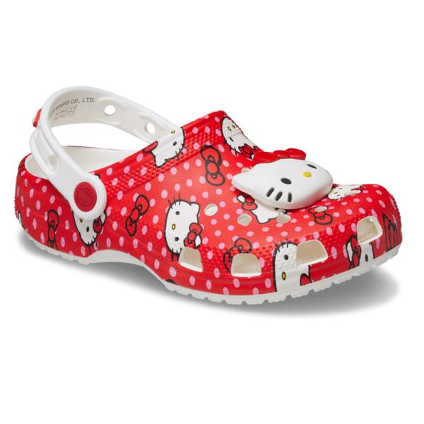 Crocs Детские персонажи Sanrio Красные Классические Клоги Детские 210576 90h Сандалии Шлепанцы Crocs Хелло Китти