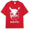 Funny Lock Tf In Cat Meme Graphic TShirt Unisex Unisex Fashion Vintage Popular T Shirt Oversized Cotton Casual T Shirts Streetwear