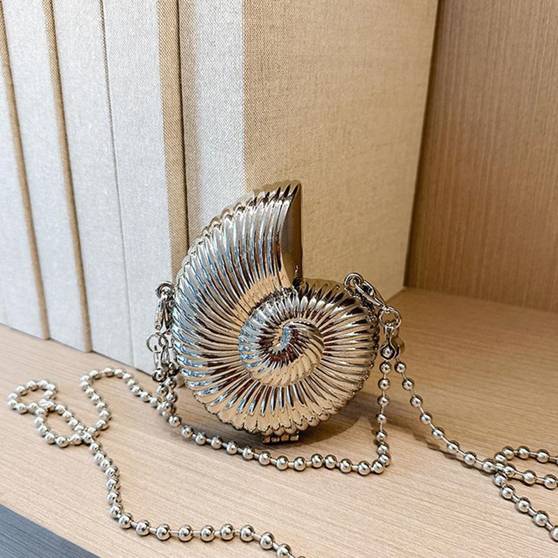 Металлическая мини-сумка из цинкового сплава, женская сумка-мессенджер через плечо, индивидуальная сумка с металлической цепочкой и акриловым корпусом