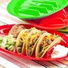 Tacos Holder Plate Durable Easy To Clean Mexican Pancakes Corn Hot Dogs Cakes Toasts Food Tray for Home