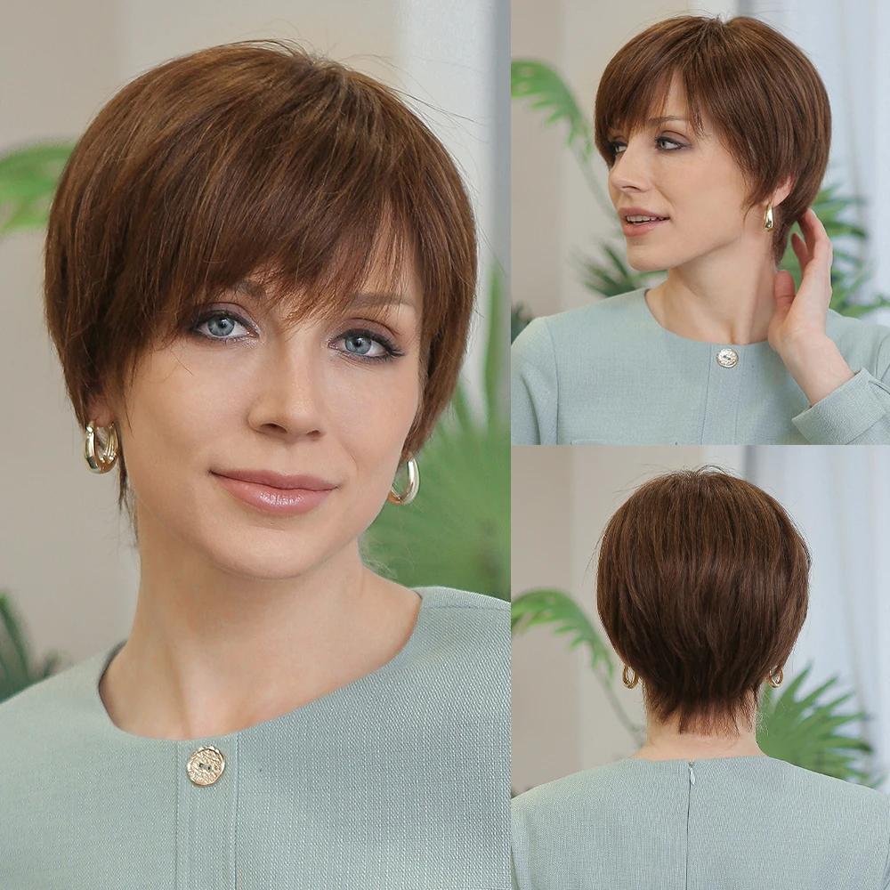 Парик HAIRCUBE, завязанный вручную, кружевной передний парик, парики из 100% натуральных волос для женщин, натуральный многослойный парик, волнистые разные стили для белых женщин