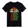 Унисекс футболка с принтом Juneteenth Streetwear Черные Лидеры Вдохновляющая футболка