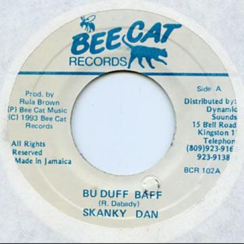 7-дюймовая пластинка SKANKY DAN - Bu Duff Baff BCR102 Bee Cat Records 1993 Ямайка Регги, Ска и Даб