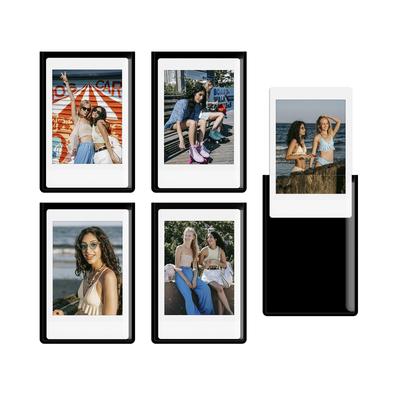 HIYQIN Магнитные фоторамки для фотографий Instax Mini 2x3 дюйма Магнит на холодильник Совместимы с Fujifilm Instax SE EVO Черный Набор 25 штук Пленка, Рамки,