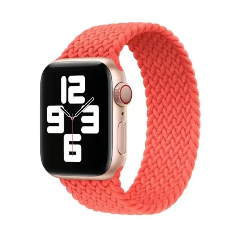 Плетеная петля Solo для Apple Watch Band 44 мм, 40 мм, 45 мм, 41 мм, 49 мм, 42 мм, 38 мм, эластичный браслет IWatch Series 7, 3 SE, 6, 8, ультра-ремешок для ремешка для наручных часов