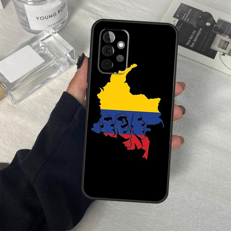 Чехол с флагом Колумбии для Samsung Galaxy A54 A34 A14 A36 A56 A06 A13 A53 A32 A12 A22 A52 A35 A17 A16 A55 A15