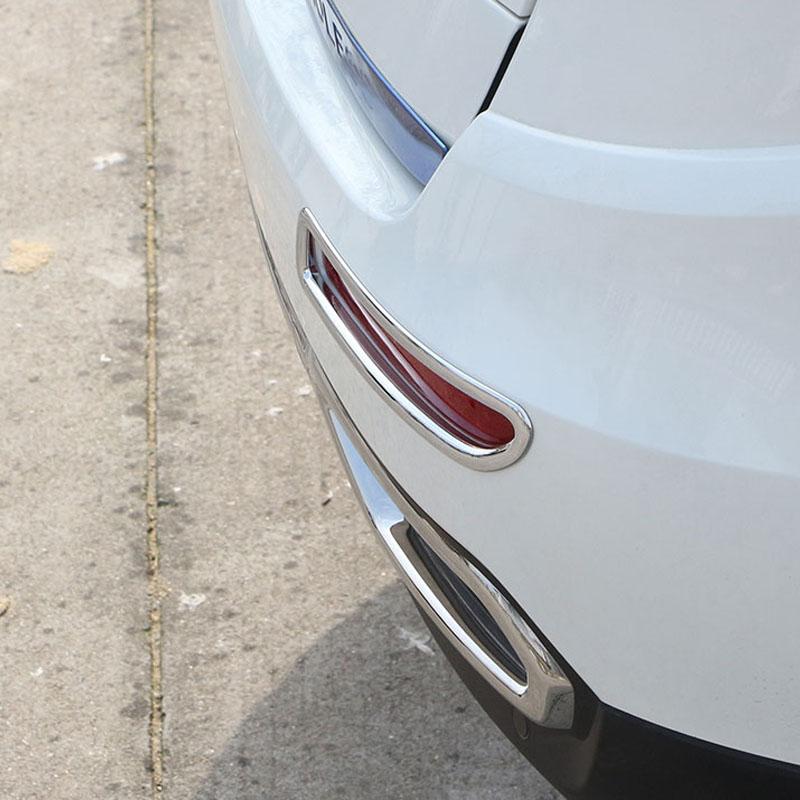 For Renault Koleos Samsung QM6 2016-Car Chrome Rear Tail Lights Protection Trim Rear Lamps Cover