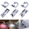 6PC Rolled Hem Pressure Foot Sewing Machine For Low Shank Adapter