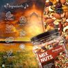 PrettyNutty Healthy Nutmix 500 г, сушеный миндаль, черный изюм, кешью, клюква, черные финики и многое другое. (Упаковка банок)