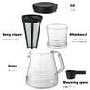 Akebono Sangyo Strong 750 Coffee Server with 2-Way Dripper Set for Black Drip and Cold Brew Coffee (TW-3760)