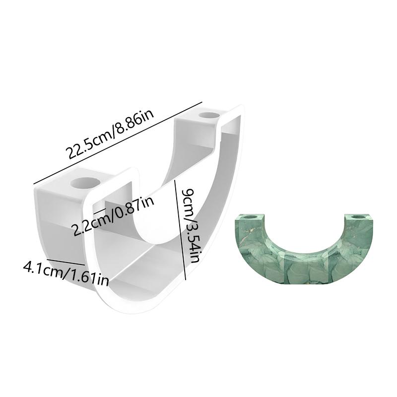 Силиконовая форма для трапециевидного подсвечника Необычная форма для подсвечника