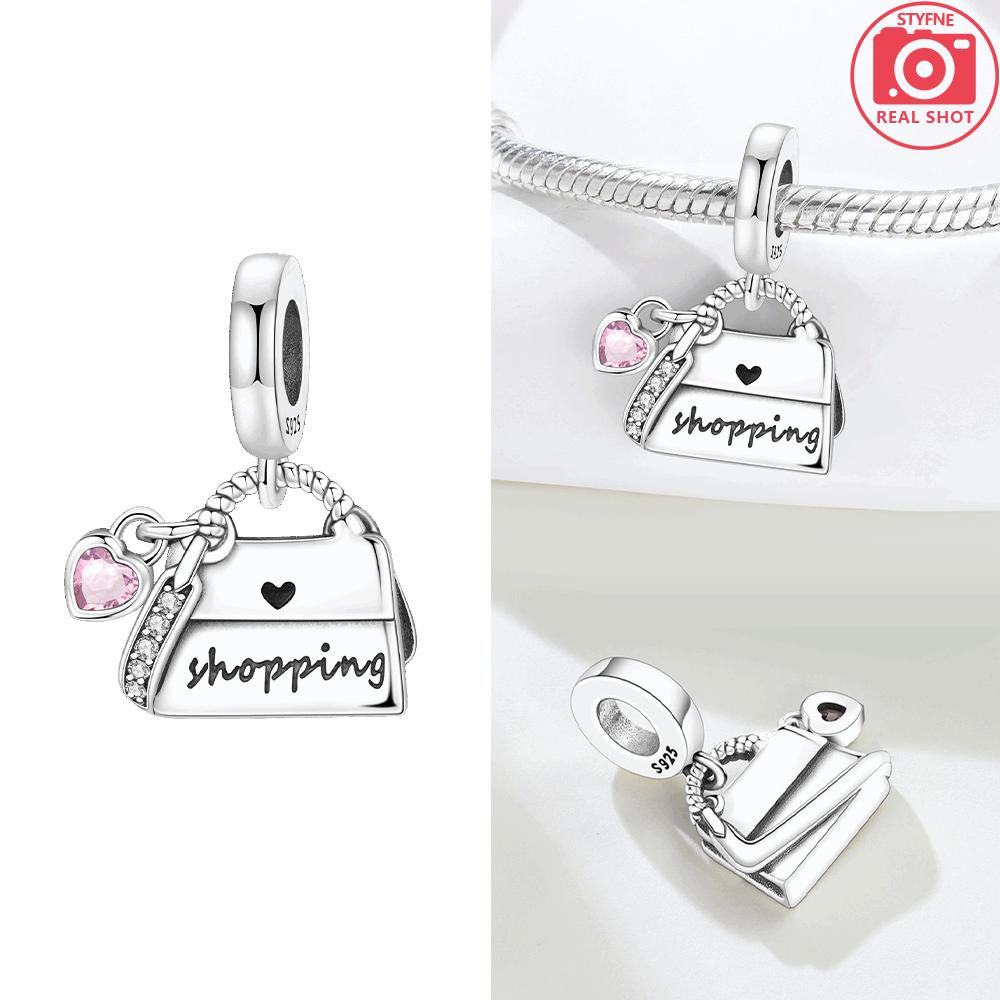 Bowling Ball Original Copper Pendant Globe Table Tennis Travel Airplane Pendant Beads Fit Bracelet Women Jewelry Making Gift