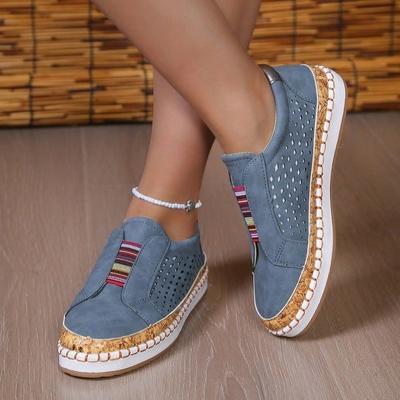 2025 новая женская повседневная обувь на плоской подошве большого размера на толстой подошве дышащая цветная повседневная обувь женская обувь