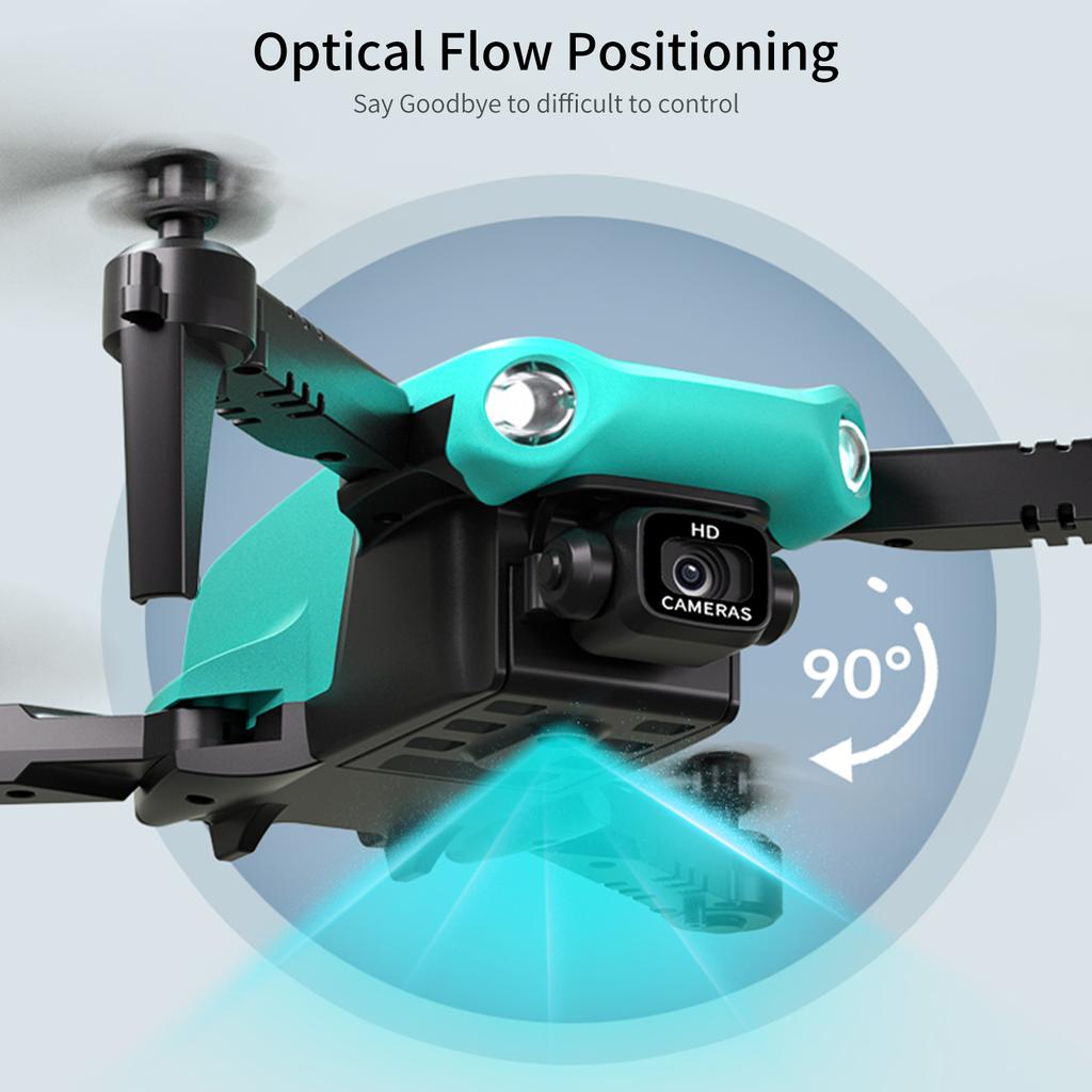 Мини-дрон с дистанционным управлением и двойной камерой Складной безголовый дрон 4K с оптическим позиционированием потока