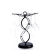 FOMANSH Wine Glass Holder, Stylish Wine Glass Stand, Antique Tabletop Hanging Glass Holder, Holds 6 Glasses