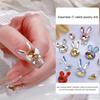 6 шт., декор для ногтей, блестящие, непадающие, трехмерные, искусственные кристаллы, сделай сам, глянцевые, пэчворк, кролик, стразы для ногтей, маникюрный магазин, поставка