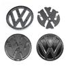 1Pcs 121mm 119mm 3D Car Logo Front Grill Hood Badge Rear Trunk Emblem Accessories For Volkswagen Polo 6 2014 2015 2016 2017 2018 XN5