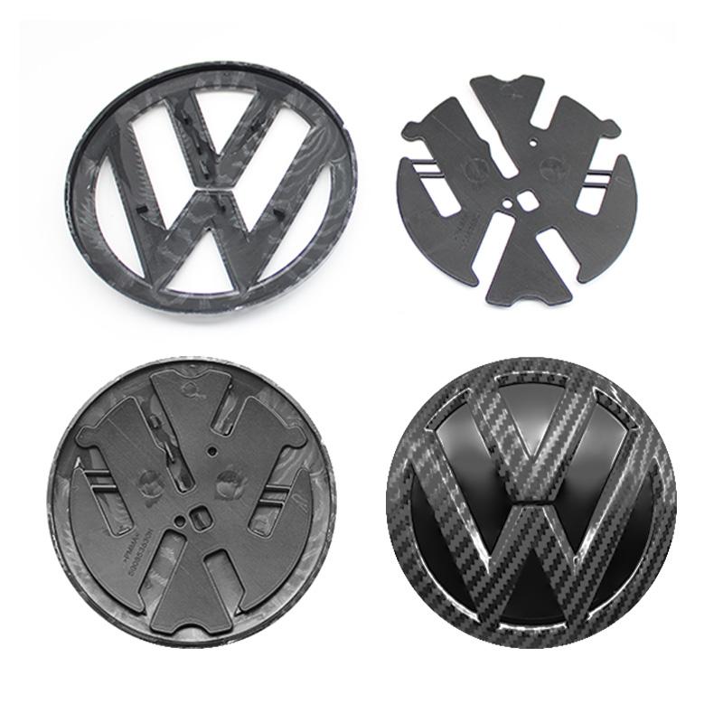1Pcs 121mm 119mm 3D Car Logo Front Grill Hood Badge Rear Trunk Emblem Accessories For Volkswagen Polo 6 2014 2015 2016 2017 2018 XN5