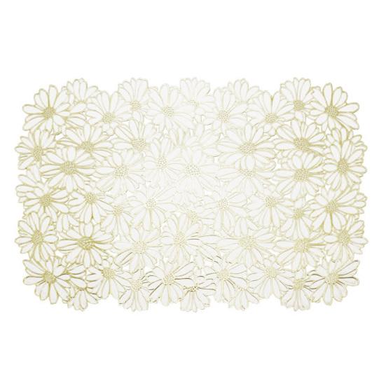 ПВХ-салфетки, изолированные защитные покрытия для стола, цветущие цветы, противоскользящая подставка под чашу, устойчивая к пятнам, элегантный домашний декор