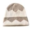 Cashmere Autumn and Winter New Style Women's Color Matching Warm Jacquard Cold Hat Thickened Brimless Toe Knitted Hat