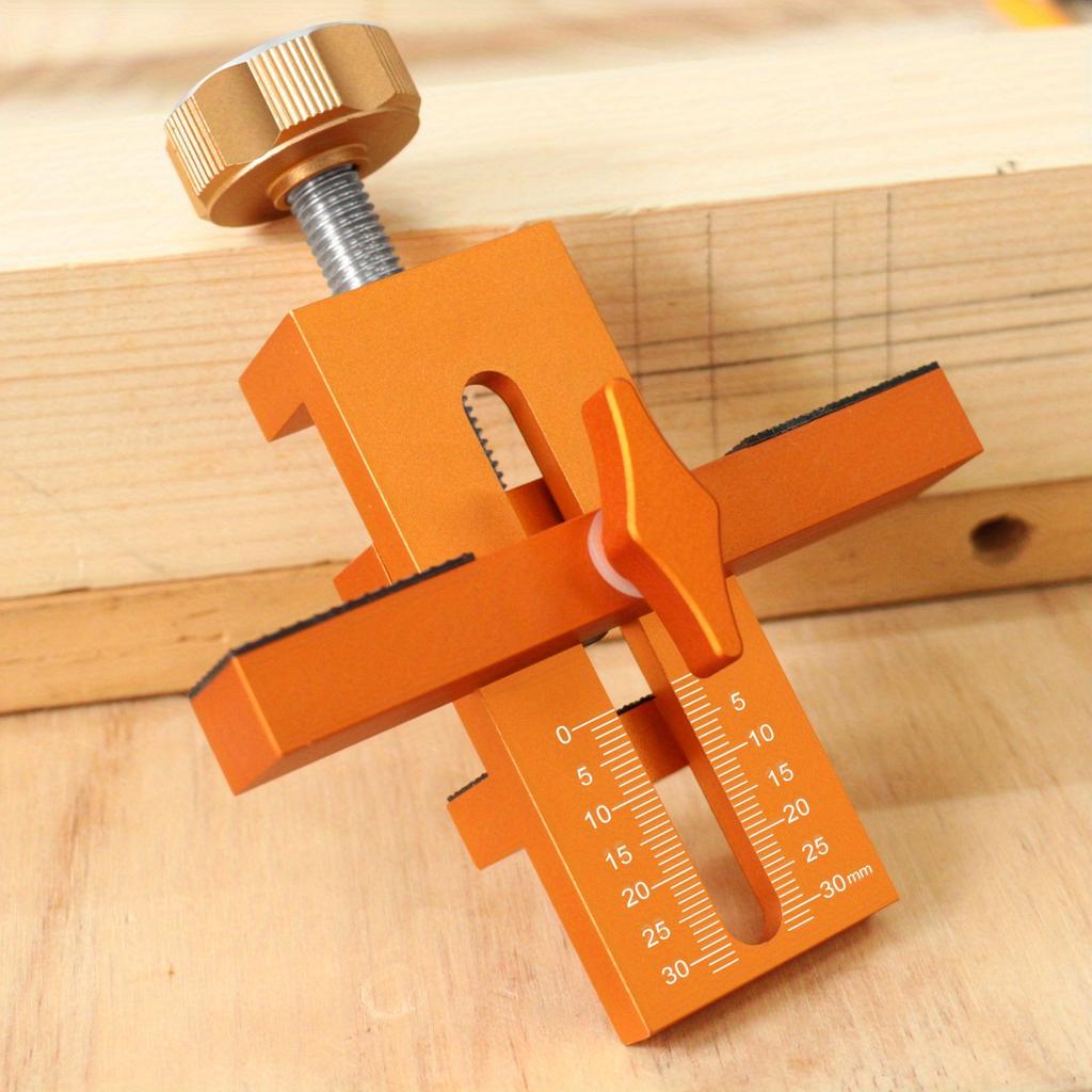 2-in-1 Cabinet Door Installation Jig, Rebounder Mounting Positioner with 6/8/10mm Drill Guide, Wardrobe Door Panel Punching