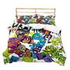 Hippie Graffiti Bedding Set Teens Adults Hip Hop Duvet Cover Set King Queen Size Youth Comforter Cover Modern Street Art Cover