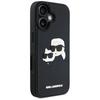Karl Lagerfeld Hc 3D Rubber Double Heads Case For Iphone 16 Black