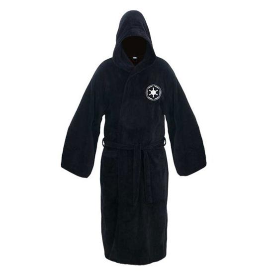 Male Flannel Robe Hooded Thicken Solid Color Long Sleeve Homewear Autumn Winter Star Pattern Belt Nightgown Bathrobe for Bedroom