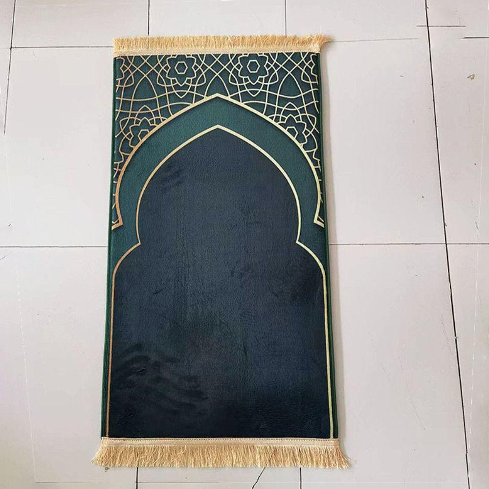 Flannel Prayer Mat Thickened Floor Carpets Portable Prayer Rug
