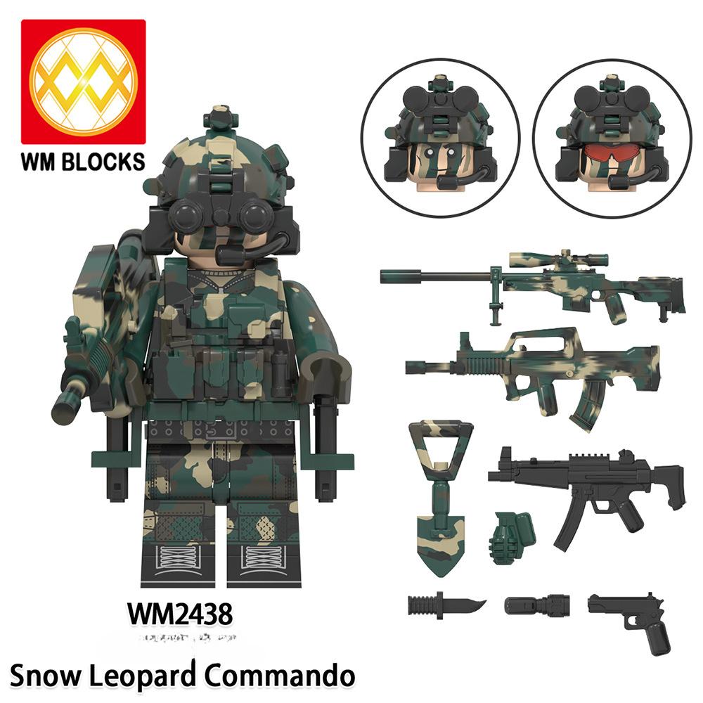 Мини-фигурки спецназа, морские котики, современные солдаты, SWAT KSK SSO, кирпичи, строительные блоки, игрушки для детей WM6147