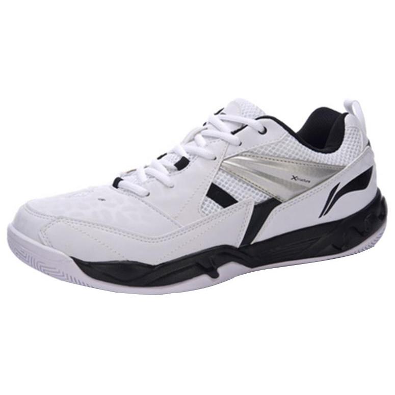 Li Ning Koba Удобные Низкие Бадминтонные Кроссовки Мужские Белые AYTM079-1