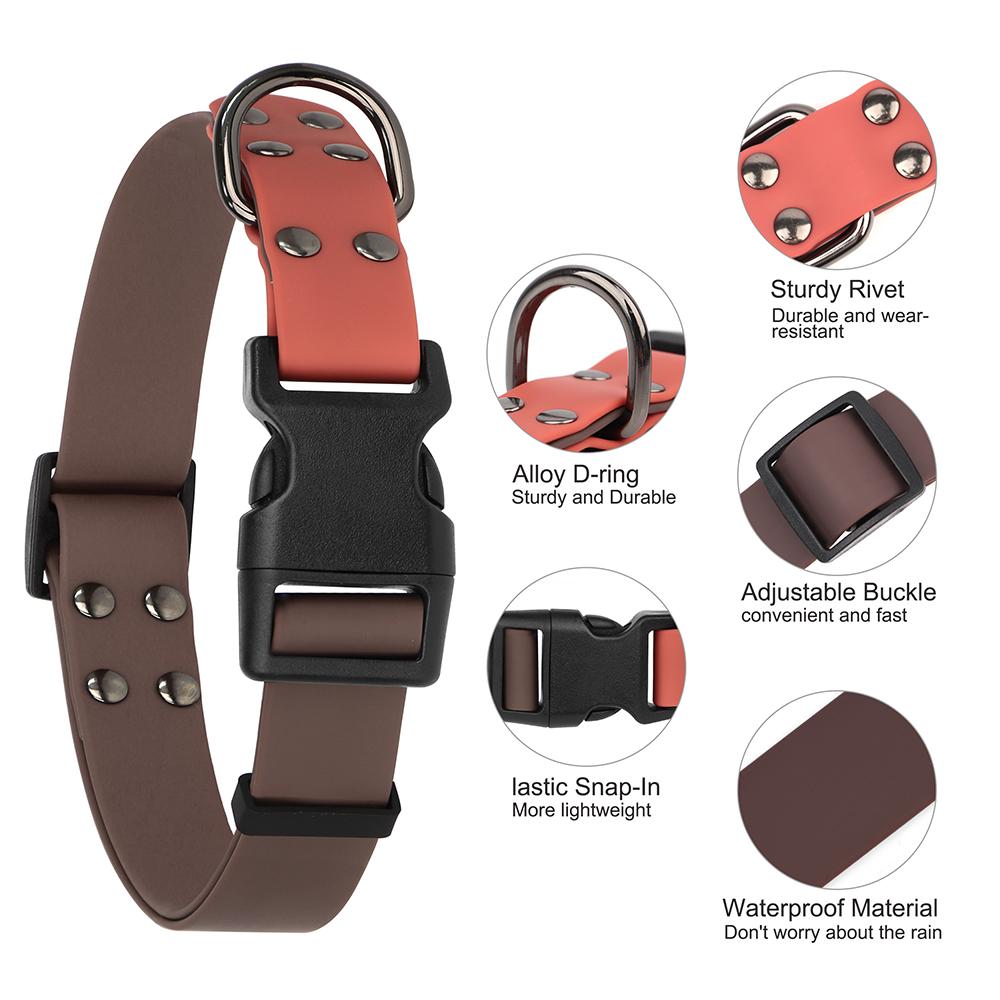 Водонепроницаемый ПВХ ошейник для собак, регулируемые ошейники для плавания собак, прочное ожерелье для домашних животных для маленьких, средних и больших собак, питбуля, лабрадора, мопса