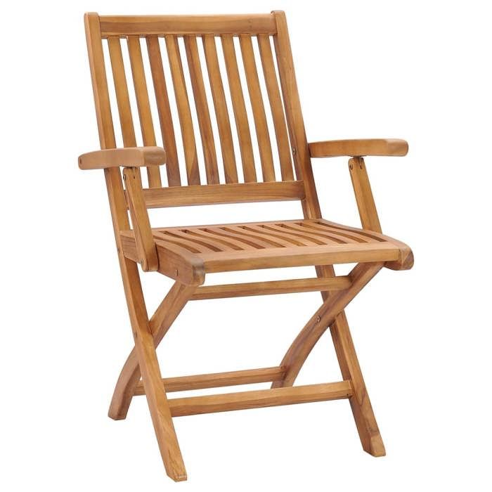 Maison Exclusive - Chaises pliables de jardin avec coussins lot de 6 Bois de teck