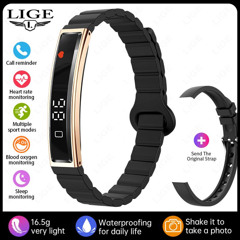 Call Reminder Smart Bracelet Fitness Sleep Tracker Heart Rate Stress HRV Health Monitor Step Counting Sport Smartwatch Band