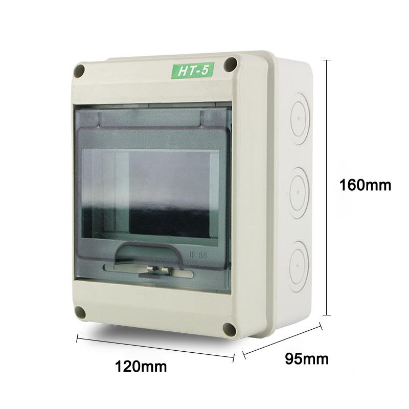 HT-5/8/12/15/18/24 Ways Outdoor Водонепроницаемая электрическая распределительная коробка Автоматический выключатель MCB Power Пластиковая распределительная коробка для проводов