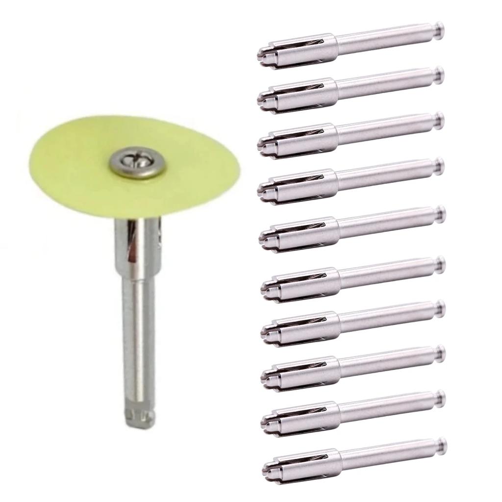 2/5Pcs Stainless Steel Disc Fit Shank For Polishing Disk 3M Disc Dental Mandrel Polishing Disc Holding Rod Tool