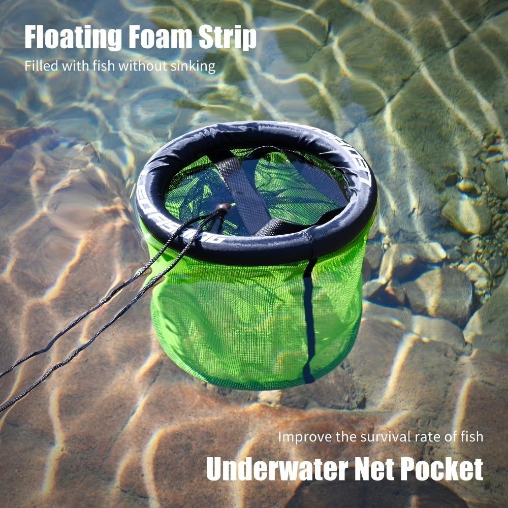 Quick Dry Underwater Net Pocket Foldable Design Live Fish Storage Cage  Boat Fishing