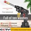 Cordless High-Pressure Adjustable Car Wash & Garden Watering Gun with Lithium Battery.