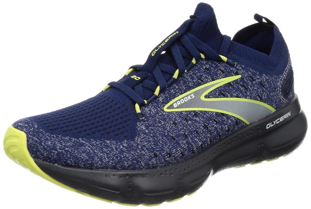 Running Shoes Lightweight Cushion Glycerin Stealth Fit 20 Navy Cm D [Brooks] Men's 29.0
